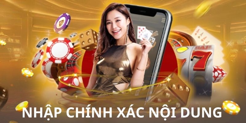 Nội dung cần nhập khi đăng ký tài khoản vn86